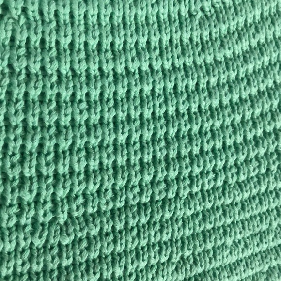 WE Wore What Crochet Solid ZLB Mint Green Bucket Hat Bohemian 100% Cotton - Picture 7 of 13